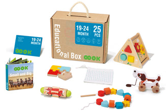 Tooky Toy Educatieve Houten Speelgoed Box 19-24 Maanden 25-Delig